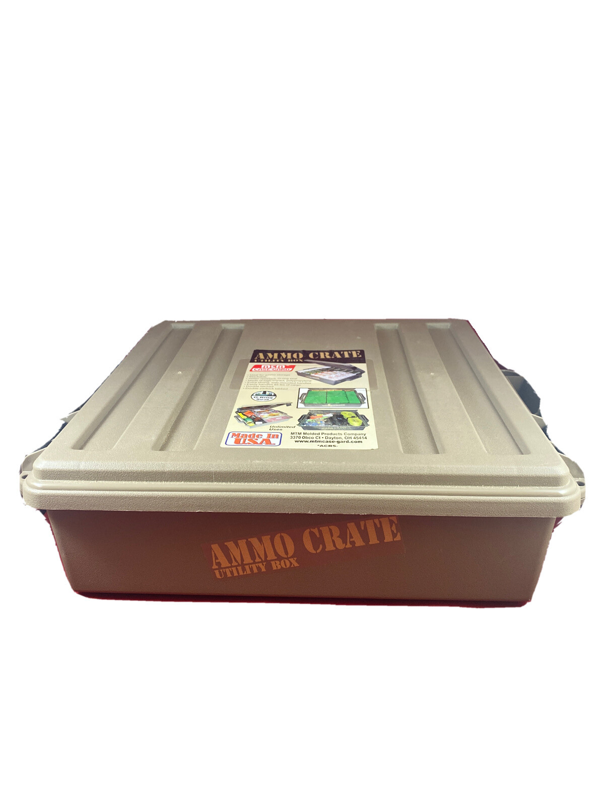 MTM Ammo Crate 4.5" Deep Utility Box - Dark Earth - ACR5P-72