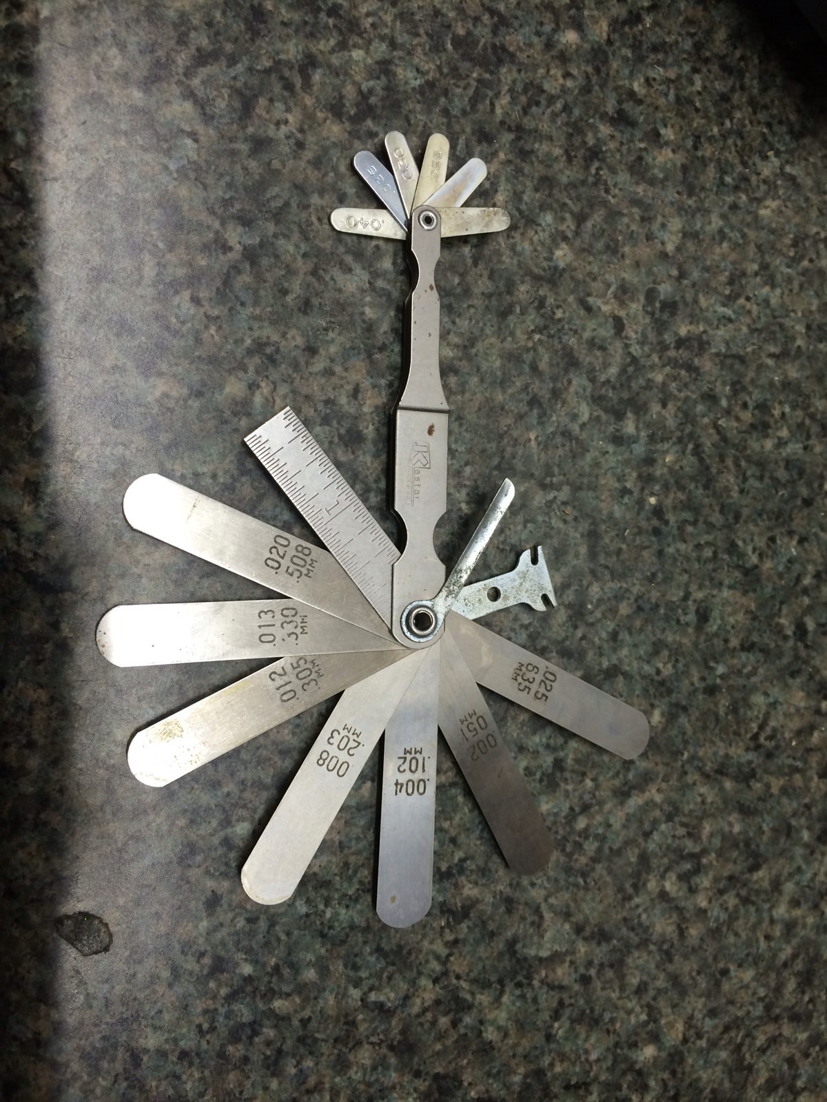 Feeler Gage Set Kastar Made In USA New NSN 5210-00-031-1504 Free Shipping!!!