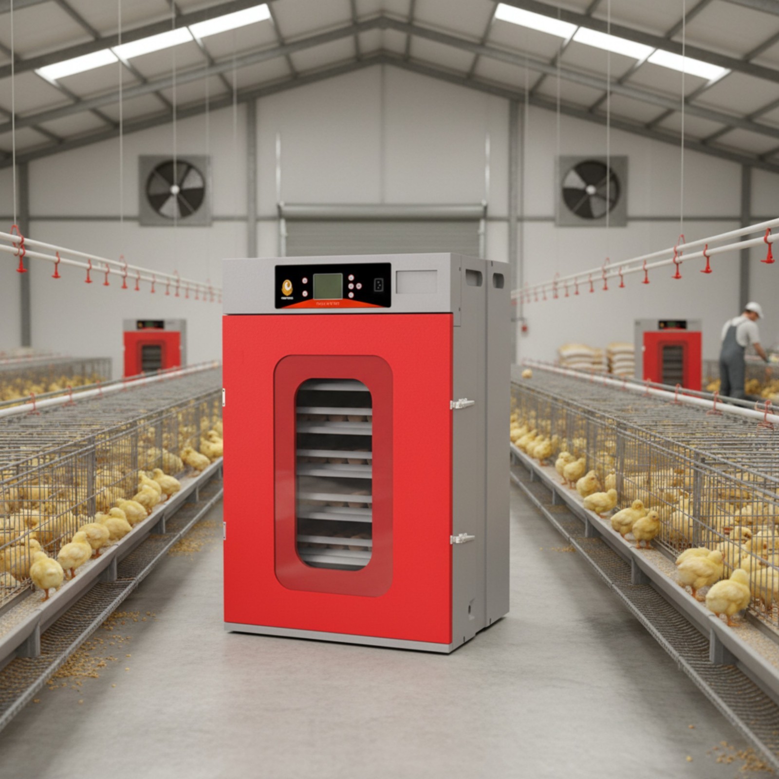 400-Egg Commercial Cabinet Incubator w/ Automatic Temperature & Humidity Control