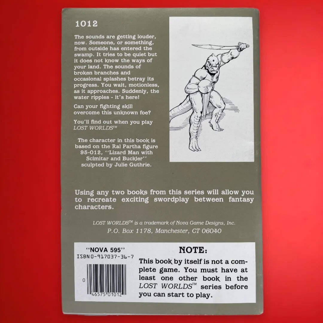 Lizard Man with Scimitar and Buckler Lost Words 1012
