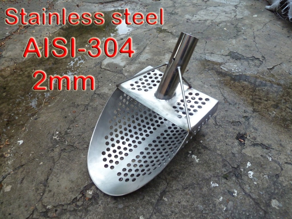 Sand Scoop " Standart -9m " Metal Detector Tool from Genuine Stainless Steel 2mm