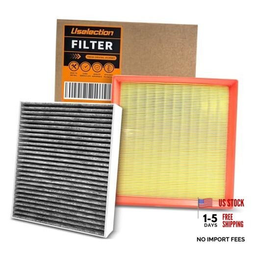 Cabin & Engine Air Filter W/Activated Carbon Set for(2012-2018) BMW 328I, 328I