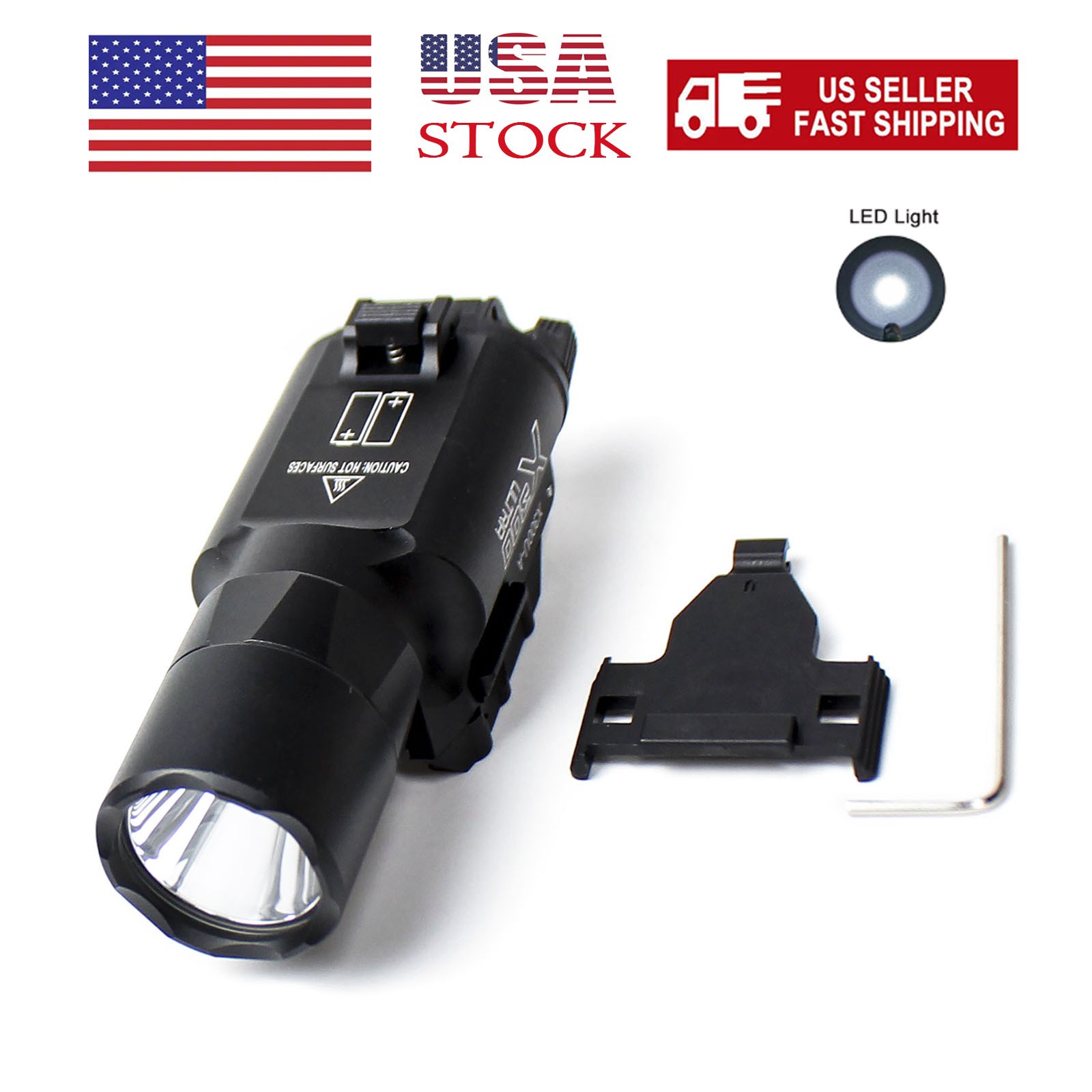 Tactical X300U Pistol Gun Torch X300 Ultra Weapon Light LED Flashlight Hunting
