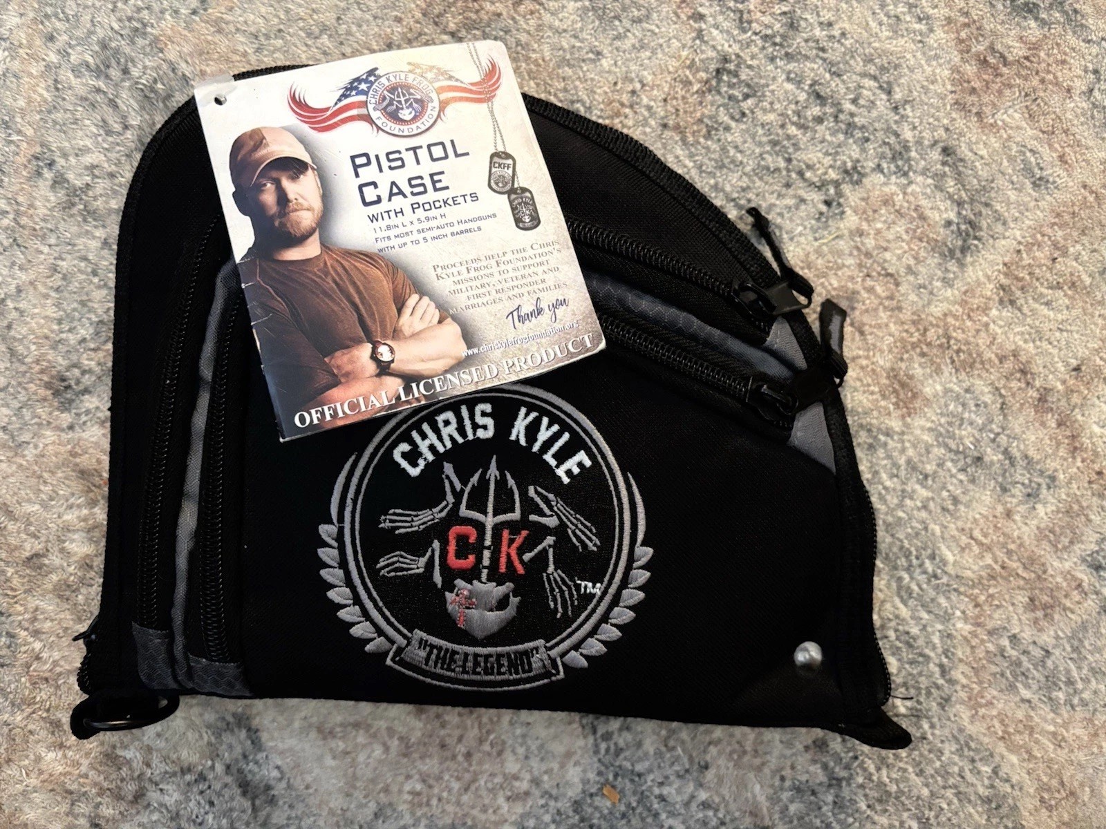 Official Chris Kyle “The Legend” Frog Foundation Pistol Case NWT