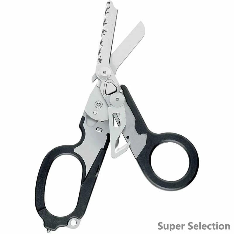 Multifunctional Emergency Rescue Scissors, Stainless Steel With Seatbelt Cutter