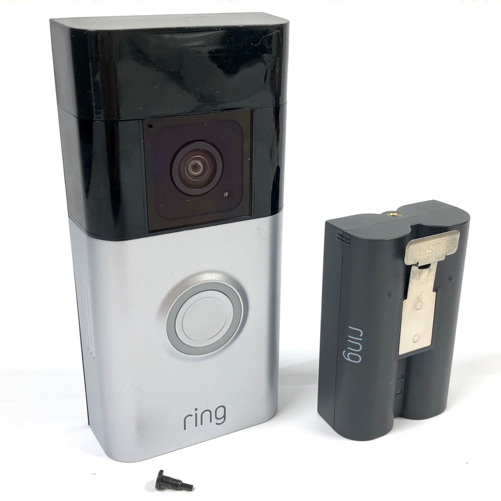 Ring Battery Doorbell Plus HD Video WiFi Security Camera Satin Nickel 5F77E9