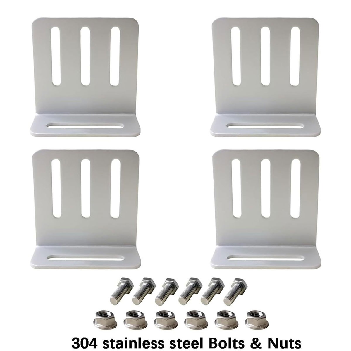 2/4PCS Solar Panel Bracket Mounting Mounts Set Stainless RV Boat Roof