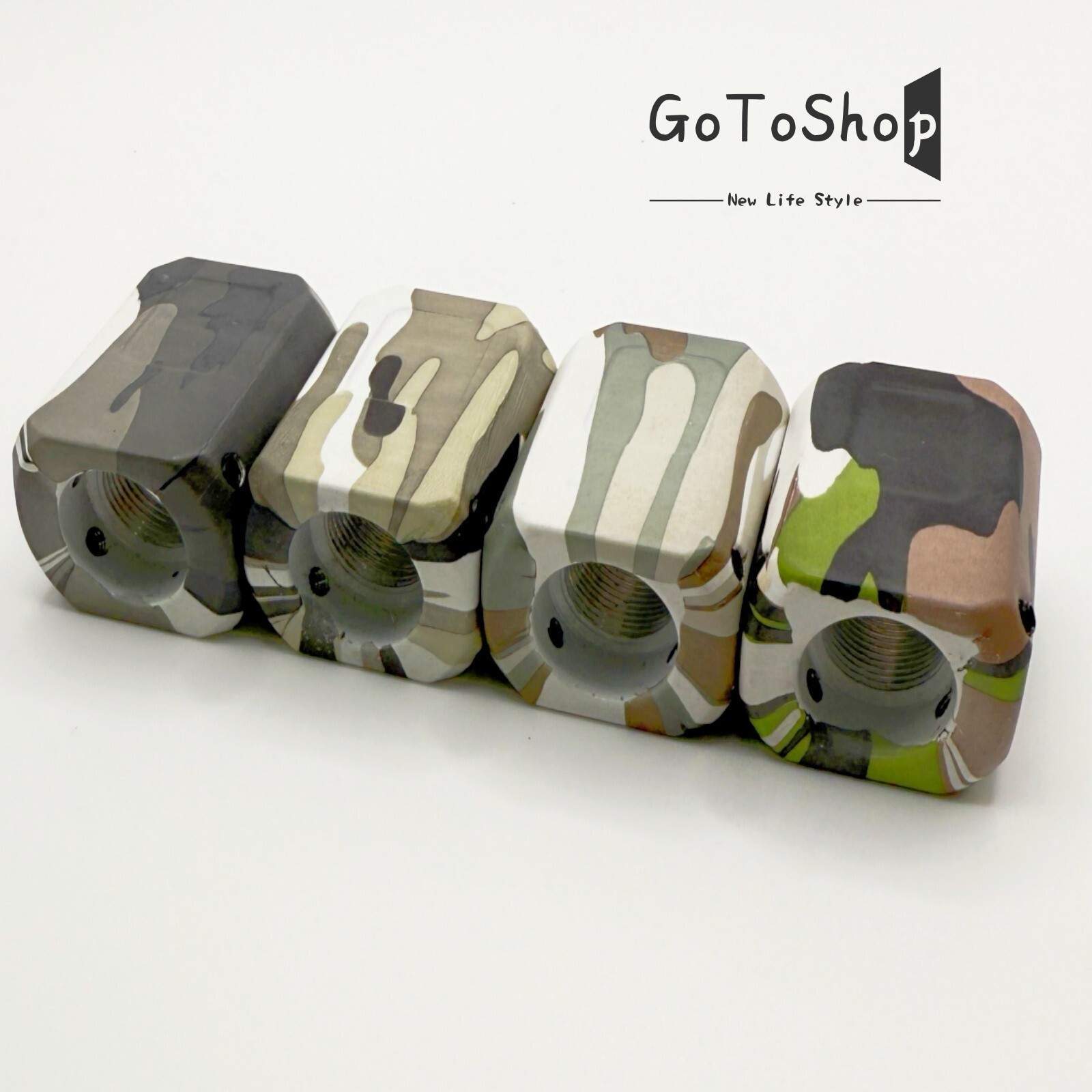 Muzzle Brake Compensator 1/2''x28 TPI For 9mm 4 Camo Colors