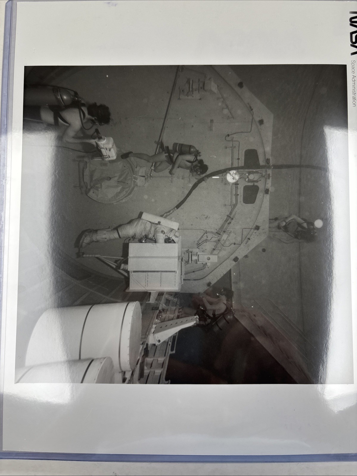 NASA STS-7 Challenger EVA Training Numbered Press Photo