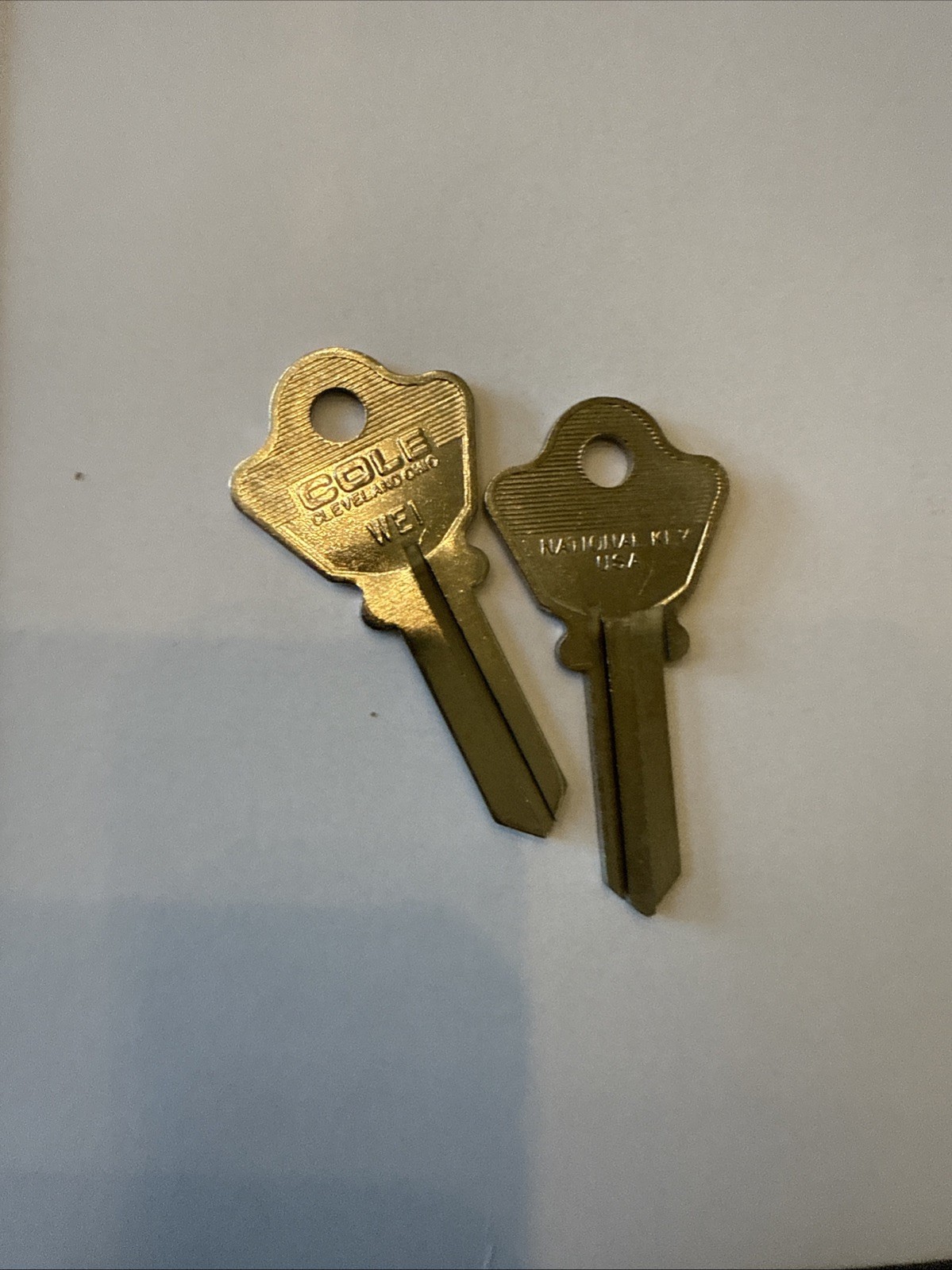 Cole WE1 Key Blank Lot Of 2