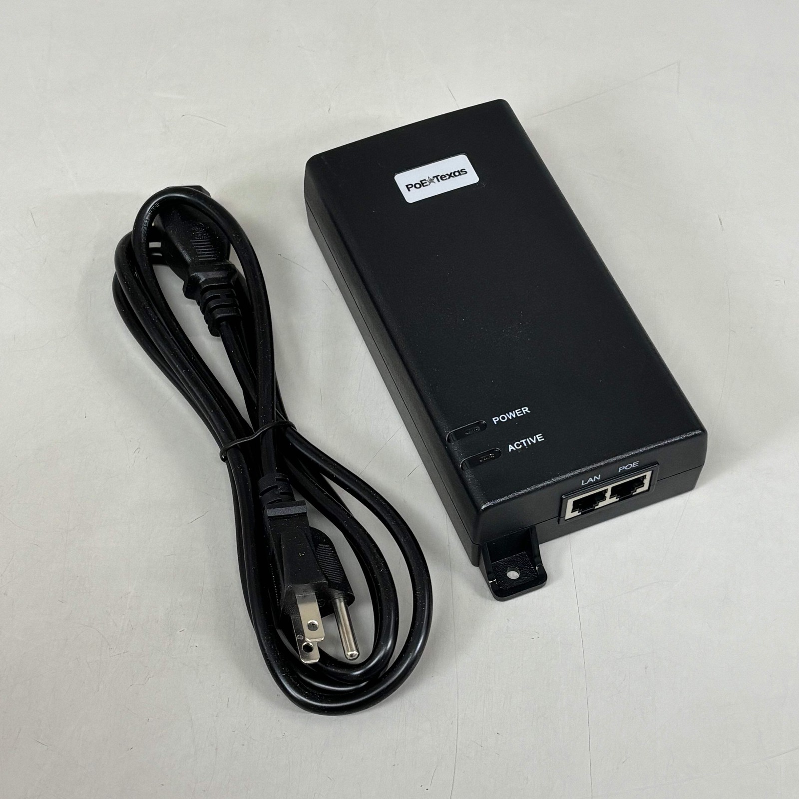 POE TEXAS Dual Signature Injector Output W/ Surge Protection 55V 60W Output Blac
