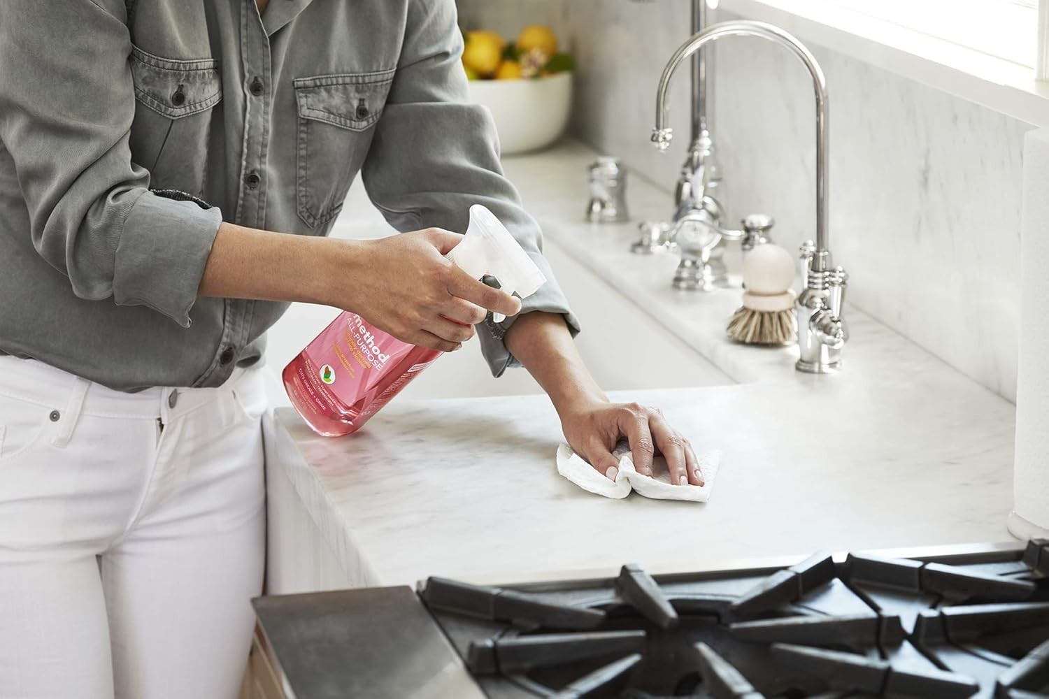 Method All-Purpose Cleaner Spray, Lime + Sea Salt, Plant-Based and Biodegradabl