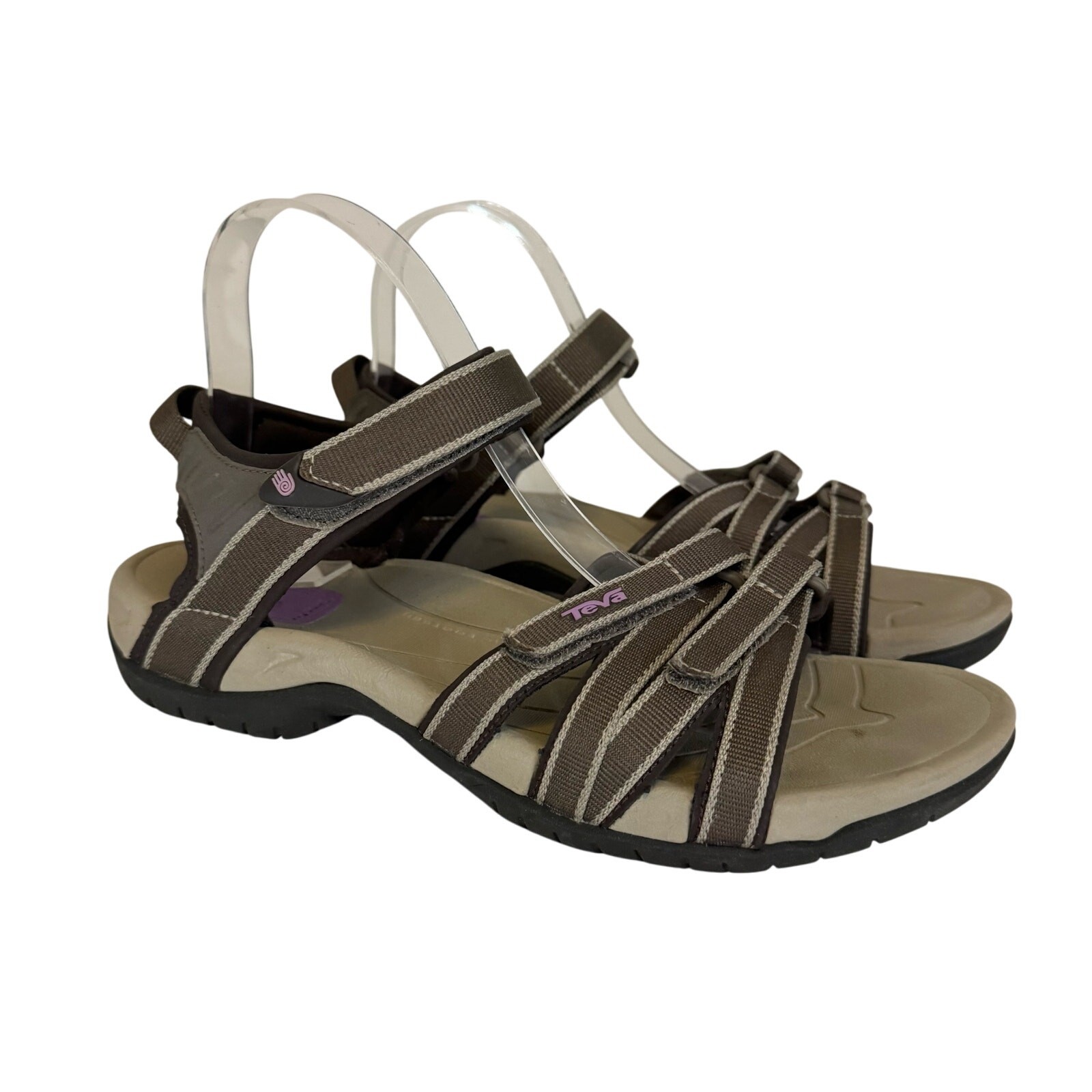 Teva Womens Sandals 8 Tan and Brown Hiking Trail Sports Walking Comfort Outdoor