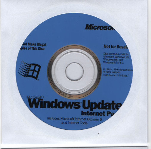 Microsoft Internet Explorer 5 Update CD-ROM (1999) for Windows 95 98 NT 4.0