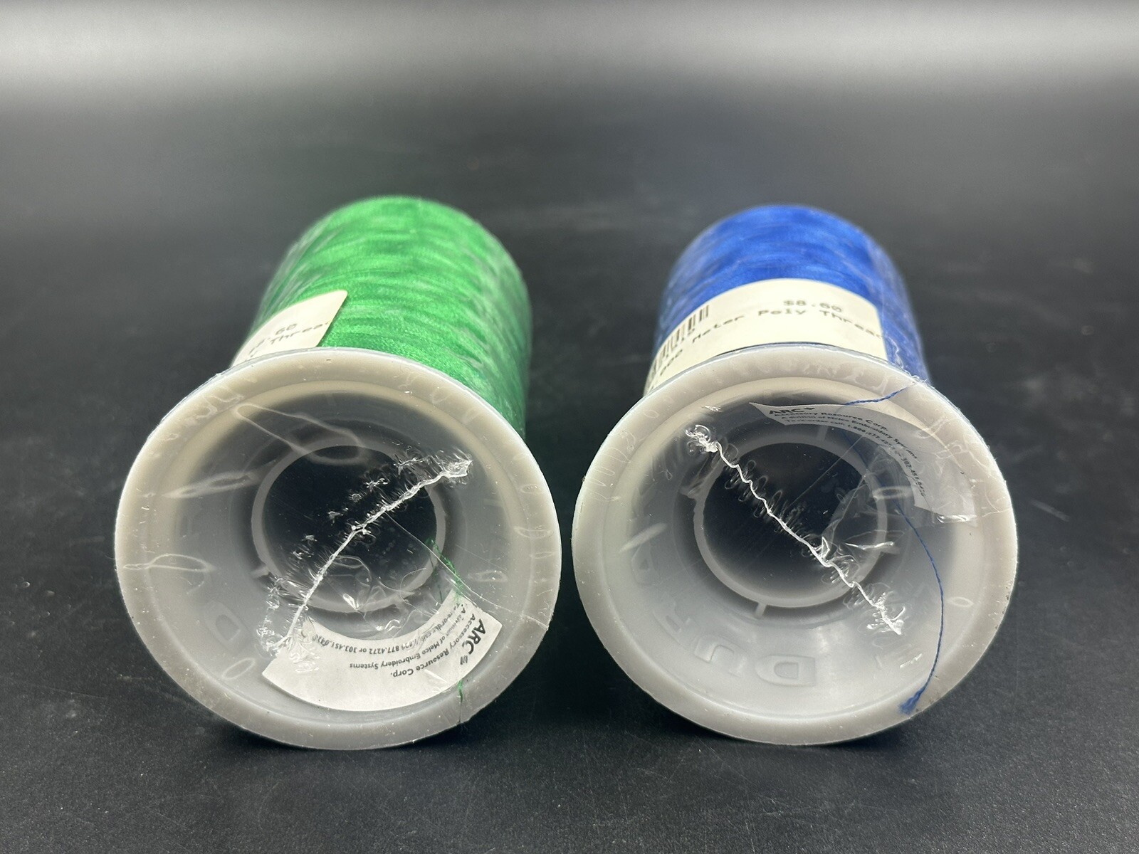 2-ARC 100% Polyester Embroidery Machine Thread (40wt- 5000M) Blue And Green