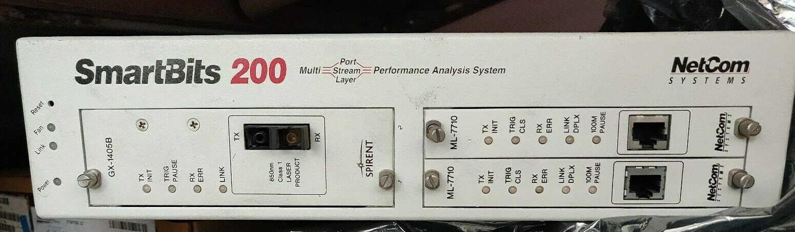 NetCom SmartBits 200 Performance Analysis System w/GX-1405B & 2x ML-7710 Modules