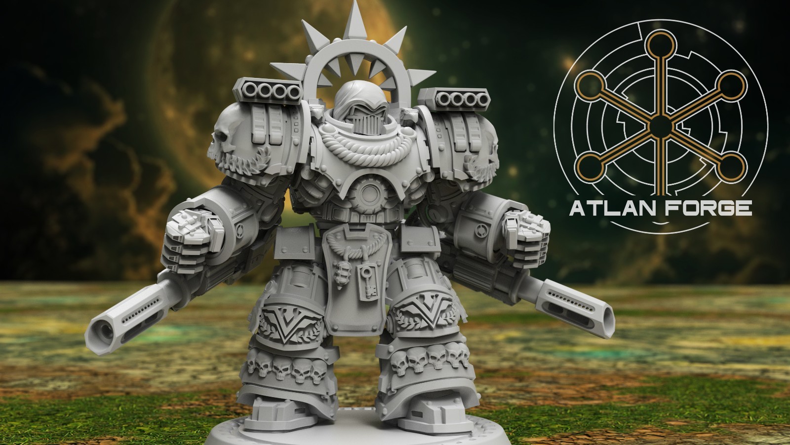 Angelic Warhulks (Atlan Forge/Tabletop Game Miniatures/Compatible w/ 40K)