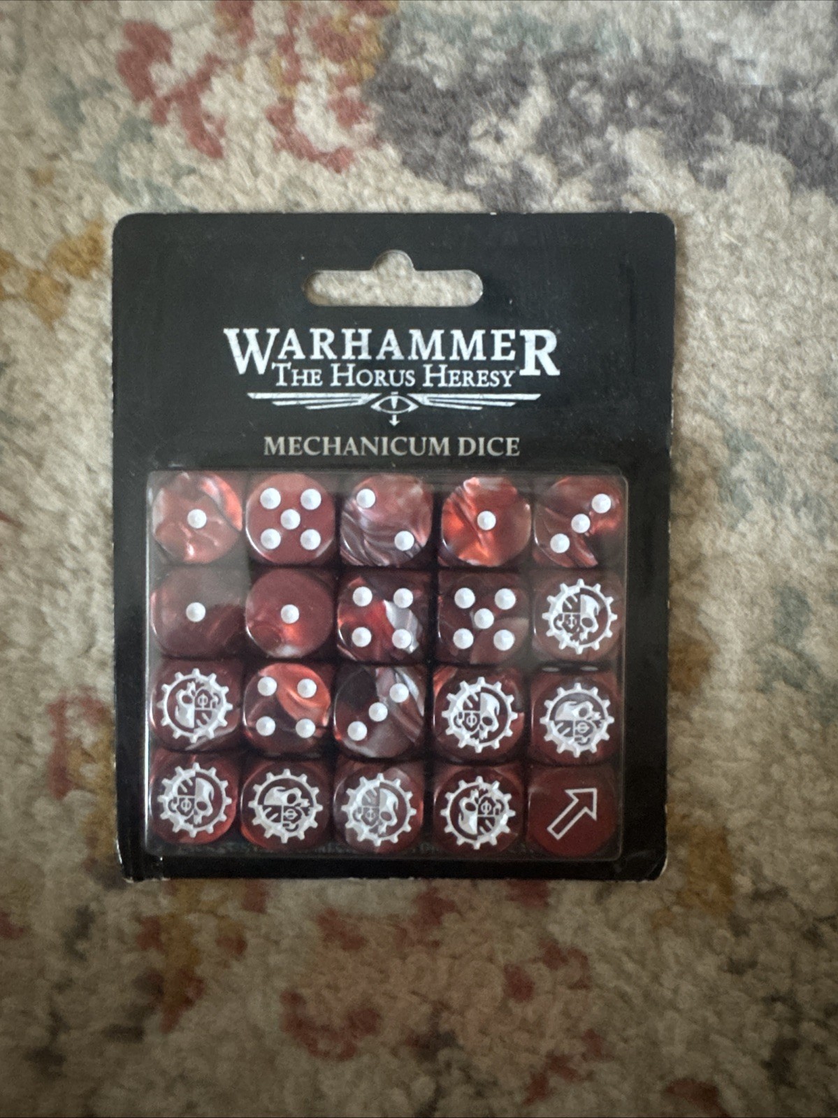 Warhammer 40k The Horus Heresy Mechanicum Dice Set New in Box