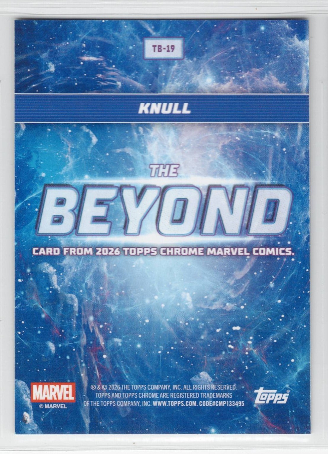 2026 Topps Chrome Marvel The Beyond Refractor Insert Card #TB-19 - KNULL