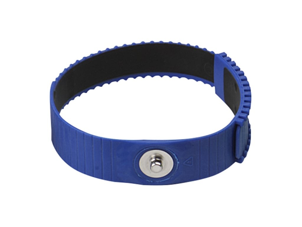 SCS 4620 - WRIST BAND, BLUE, 4MM STUD