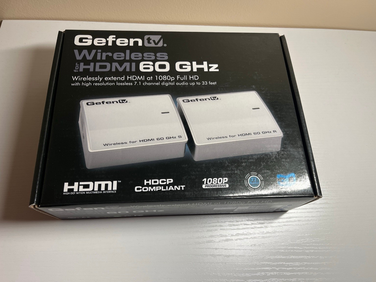 GefenTV Wireless HDMI 60GHz Extender Kit GTV-WHD-60G 1080p Complete TX RX