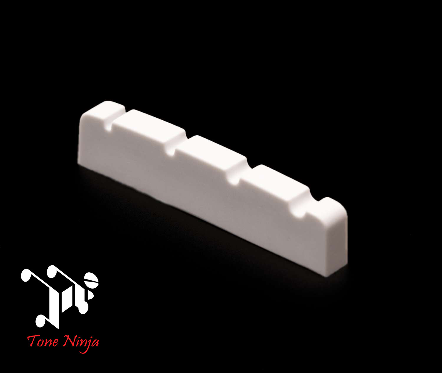 Genuine Tone Ninja Slotted 4-String Bass Guitar Nut White NUT-101-W1