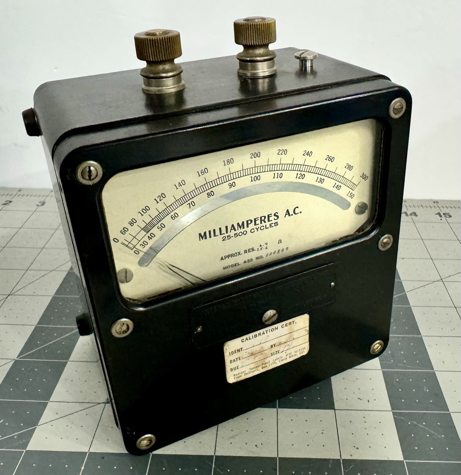 VINTAGE Weston Electrical Zero Corrector AC Milliamperes Volt Meter - RARE!