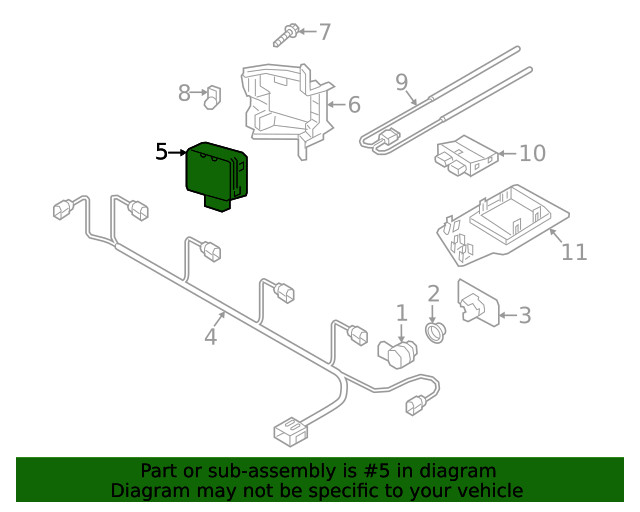 Genuine Audi Control Module 3Q0-907-566-L