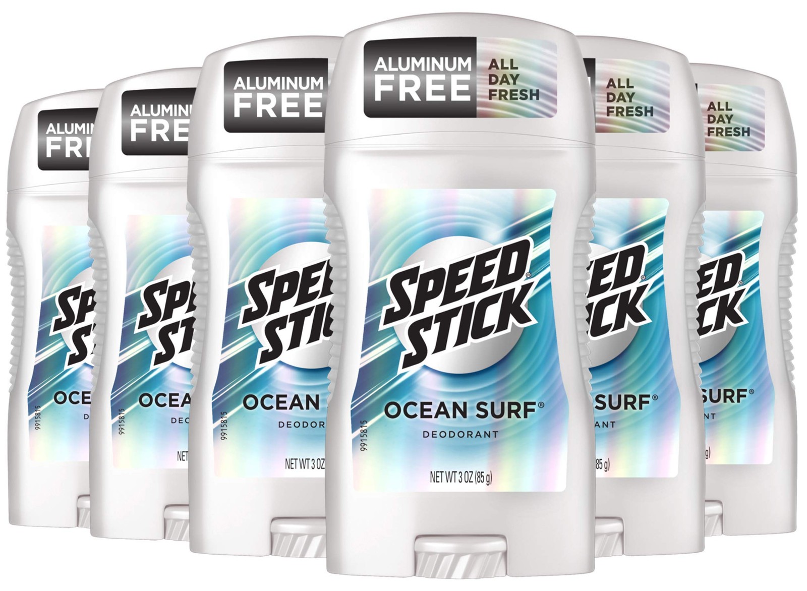 Speed Stick Men's Deodorant, Aluminum-Free, Ocean Surf, 3oz, Pack of 6