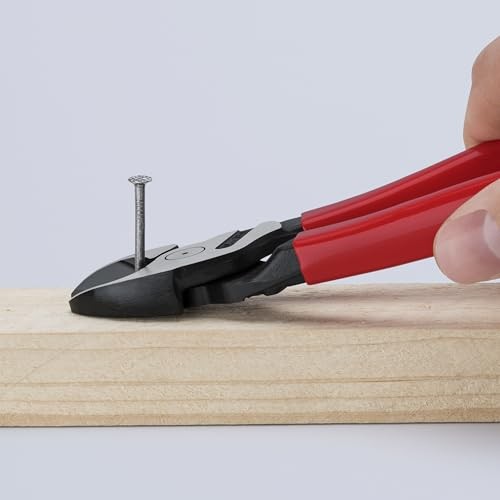 KNIPEX 74 21 200 High Leverage Angled Diagonal Cutters, 8-Inch