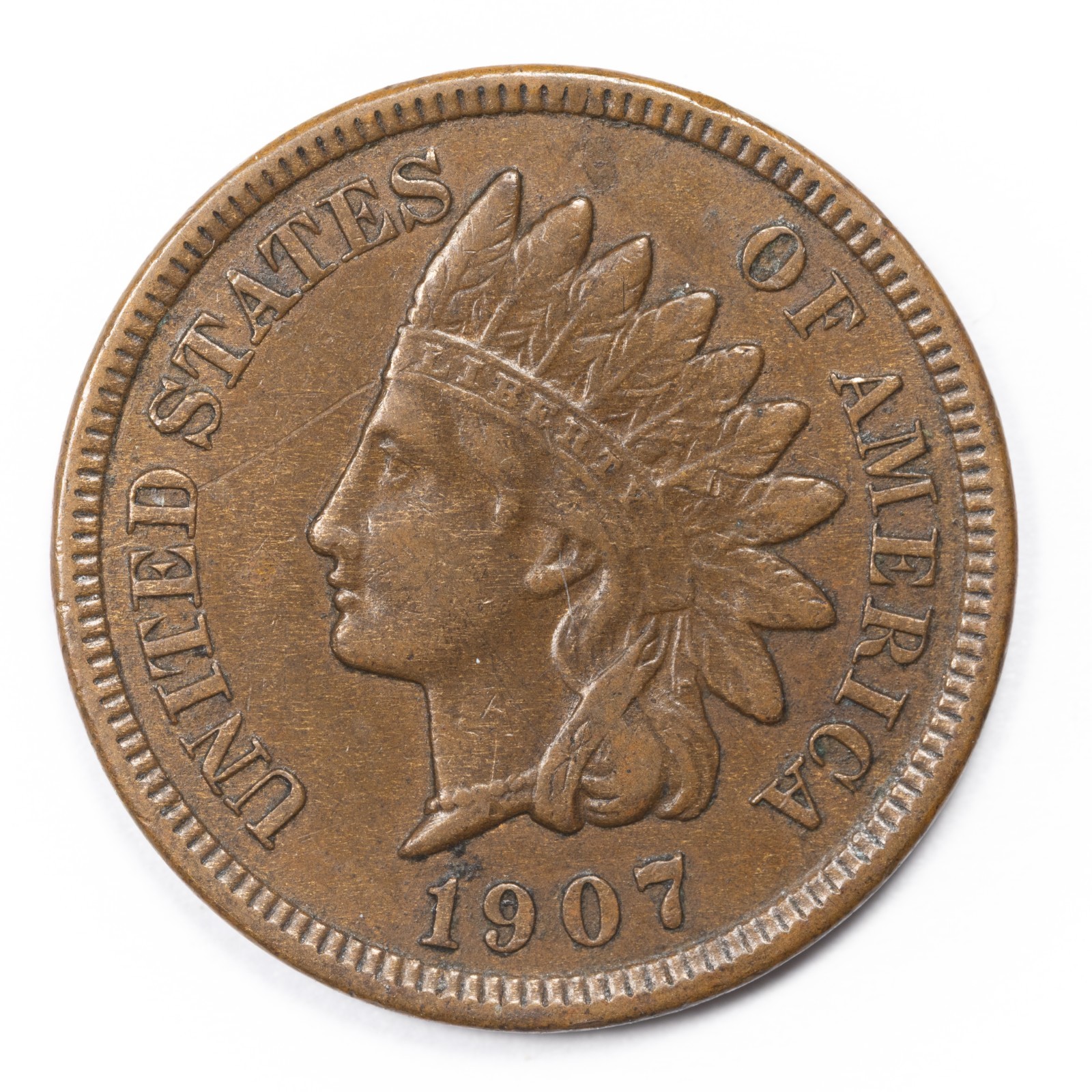 1907 Indian Head Penny Extremely Fine (XF)