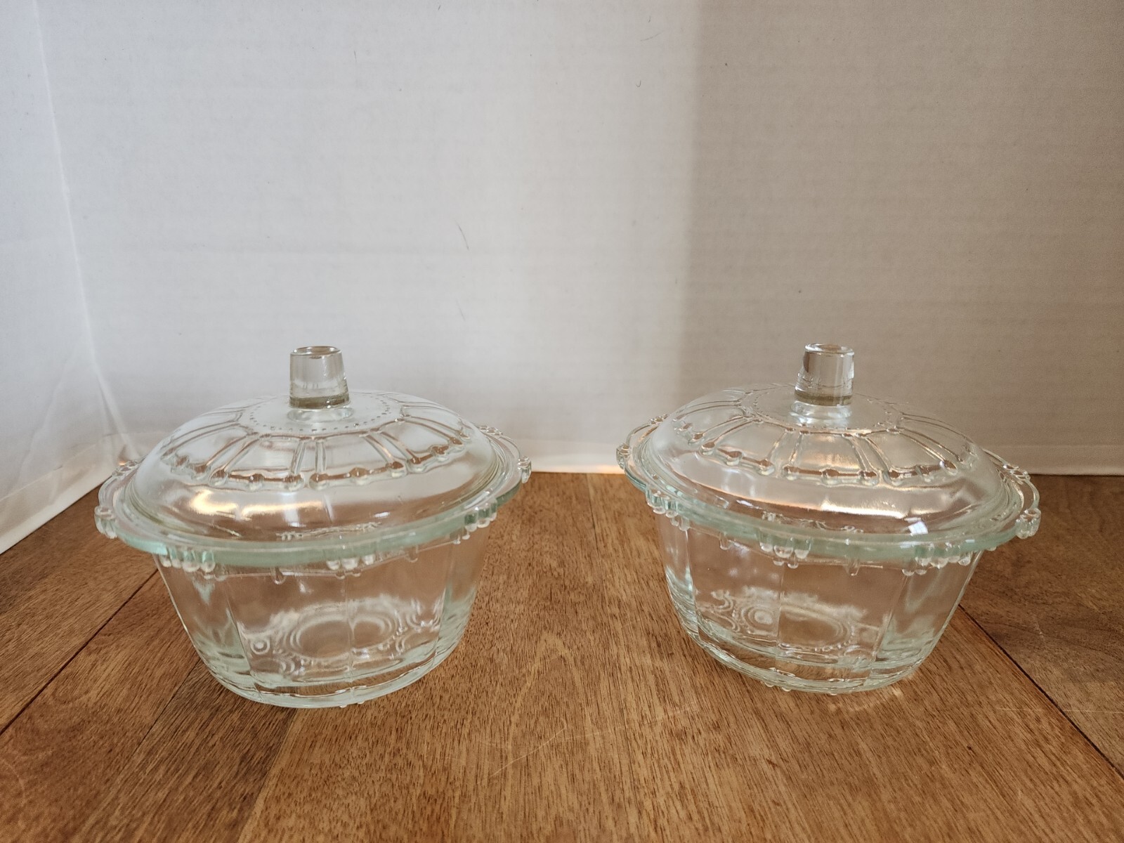 Set of 2 KIG Indonesia Trinket Candy Dishes 4" High x 4.5" Wide