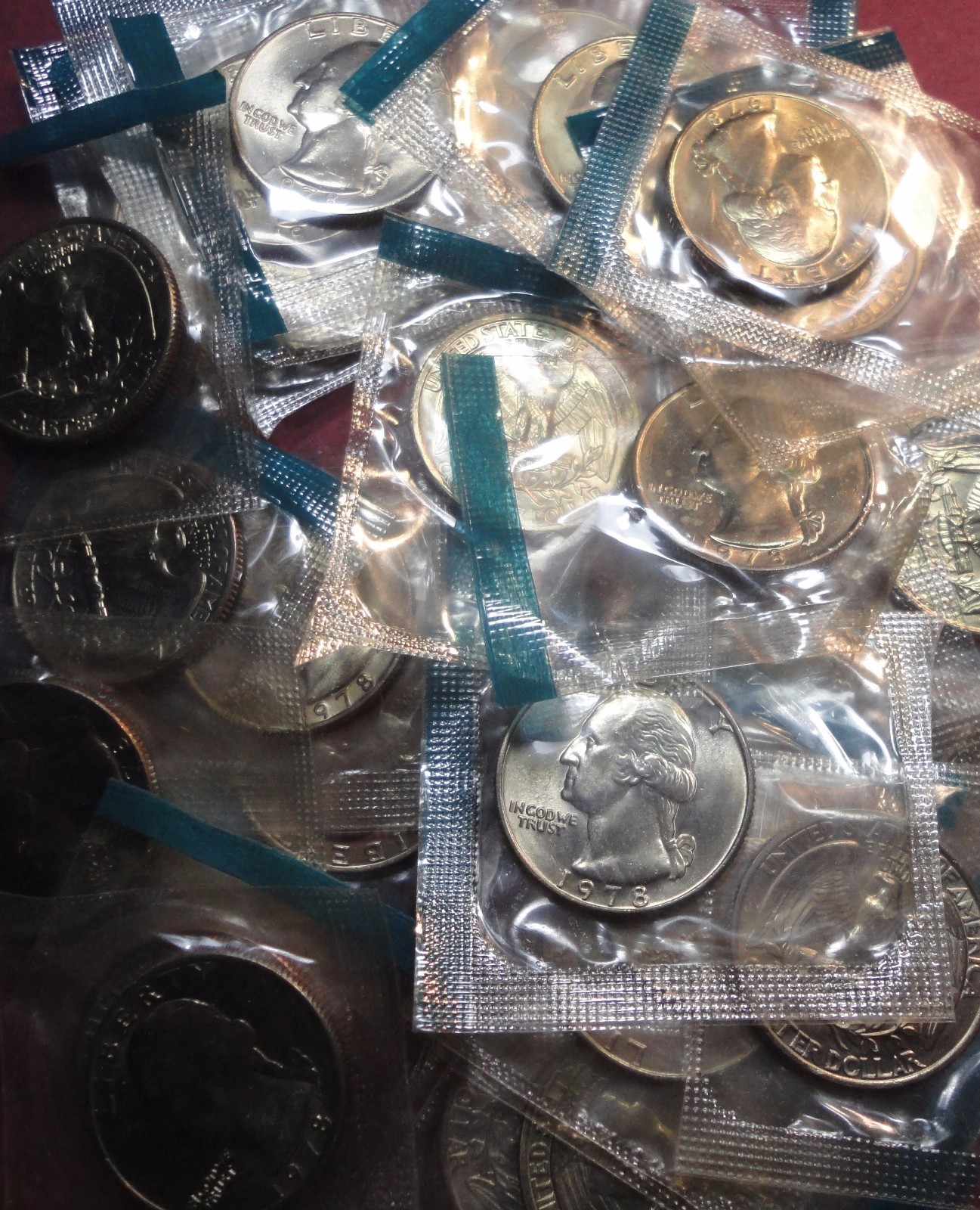 Nice 1978 p Uncirculated Washington Quarter in Original Mint Wrapper # 5