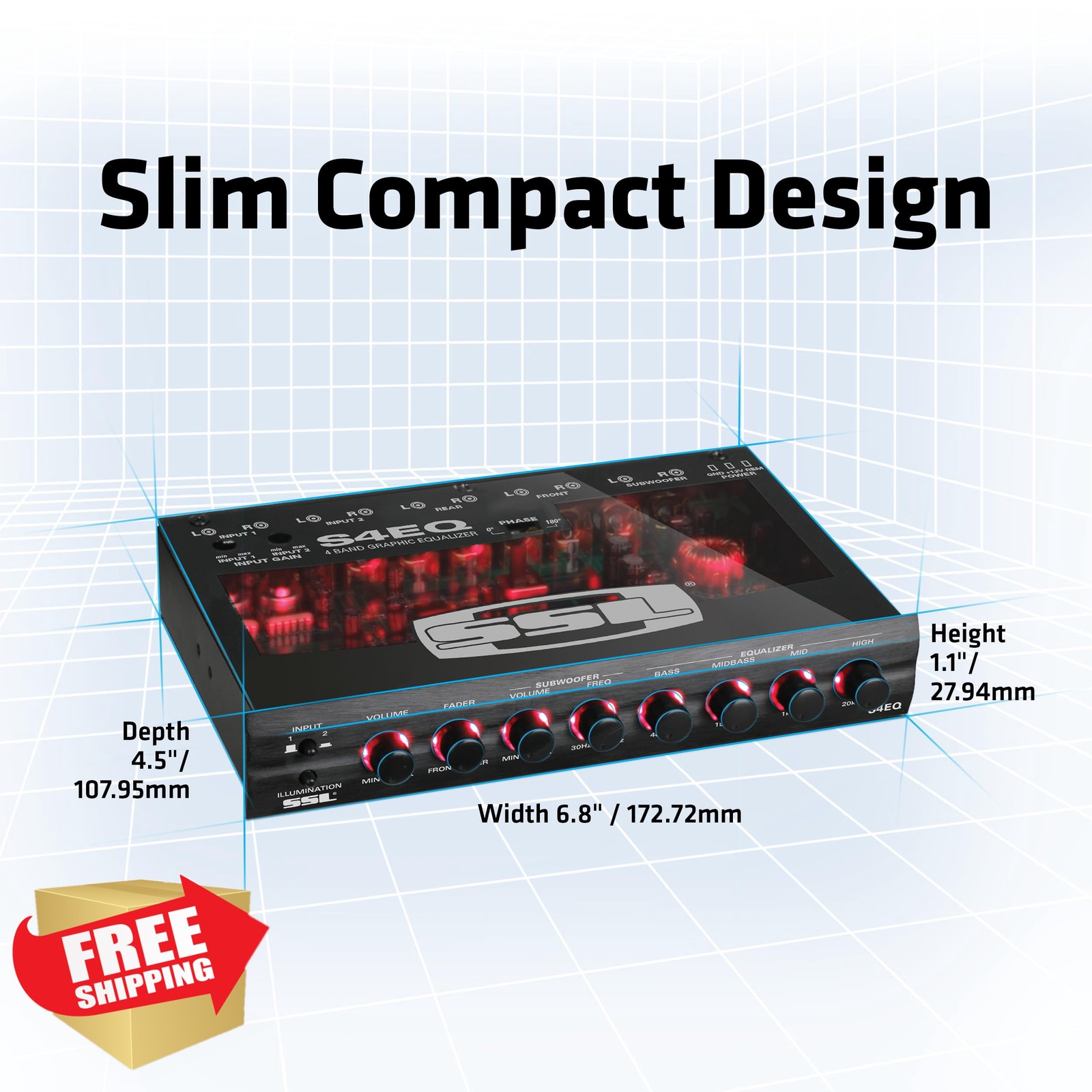 Sound Storm S4EQ 4 Band Car Equalizer
