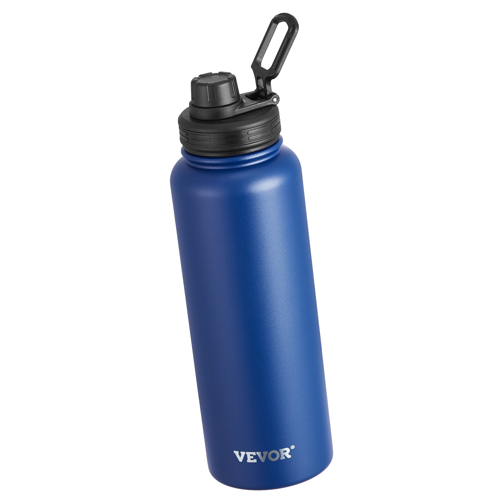 VEVOR 40 oz Insulated Water Bottle Stainless Steel with Wide Mouth Lid Blue