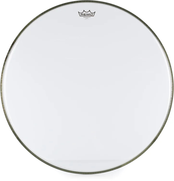Remo Ambassador Bass Drumhead - 24" - Clear