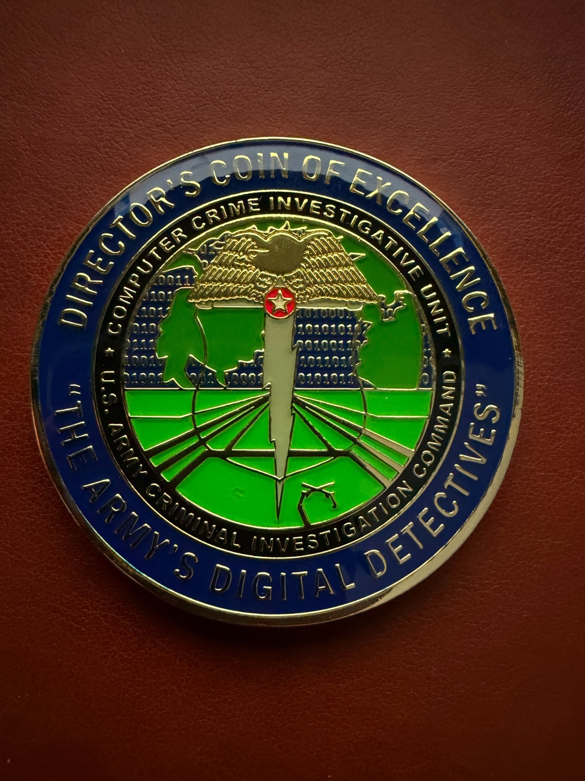 Army CID Computer Crime Investigative Unit (CCIU) Challenge Coin Vintage