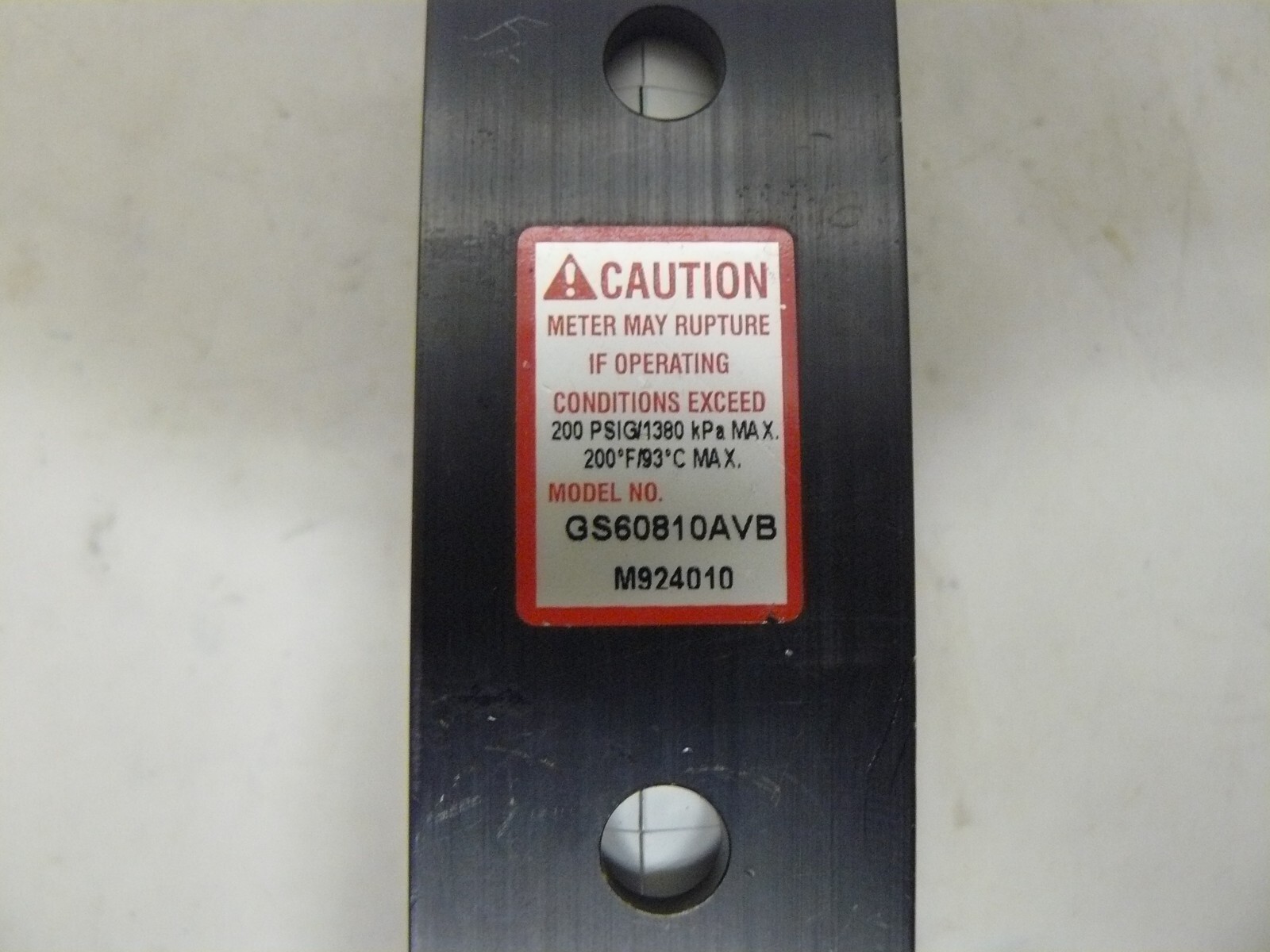 Key Instruments GS60810AVB flow meter 0-65 psig
