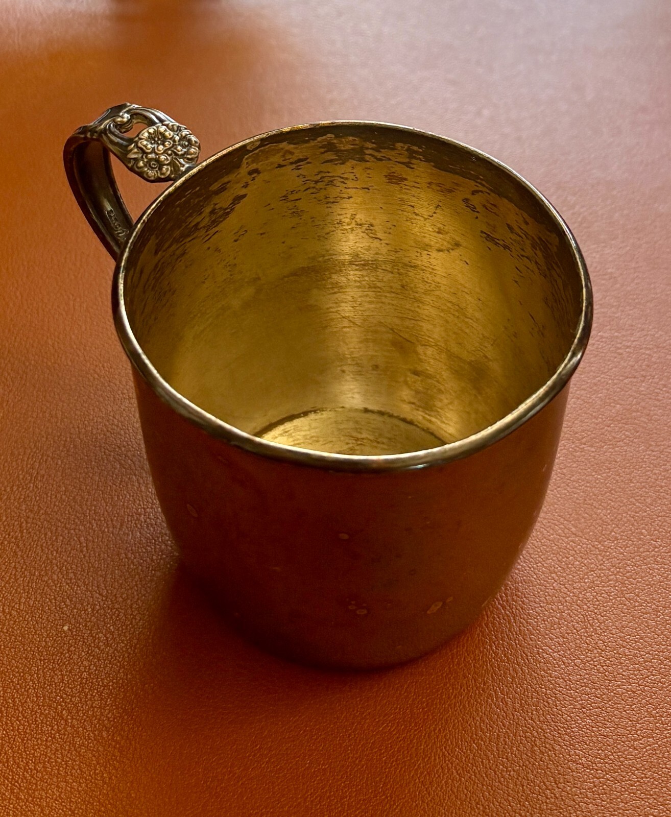 Vintage 1847 Rogers Bros IS EPNS Child Baby Cup Eternally Yours Silver Soldered