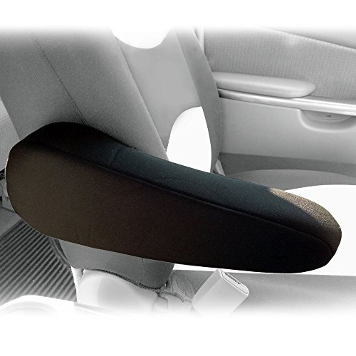 Flat Cloth Fabric Semi-Universal Fit, One Pair Black Armrest Cover