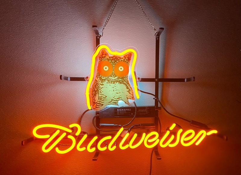 Hooters Beer Lager Bar Open 20"x16" Neon Sign Lamp Light Real Glass Decor