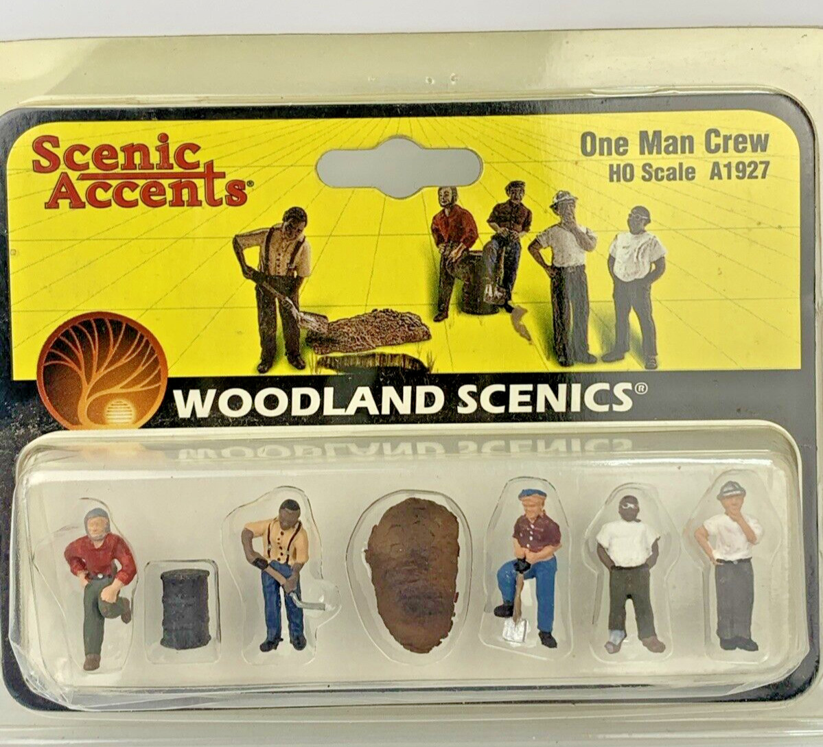 Woodland Scenics A1927 HO Scale Figures - One Man Crew NIP