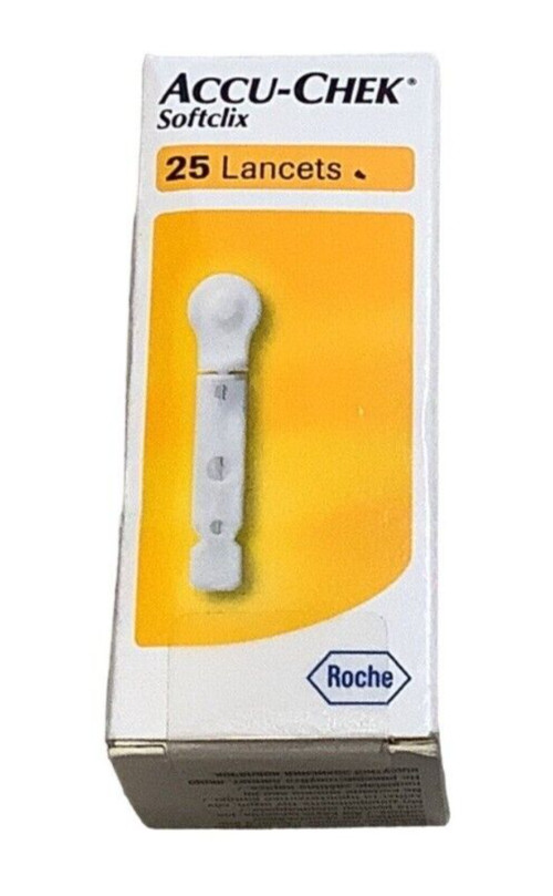 ACCU-CHEK Softclix 25 Lancets Roche Expiration 07-2025