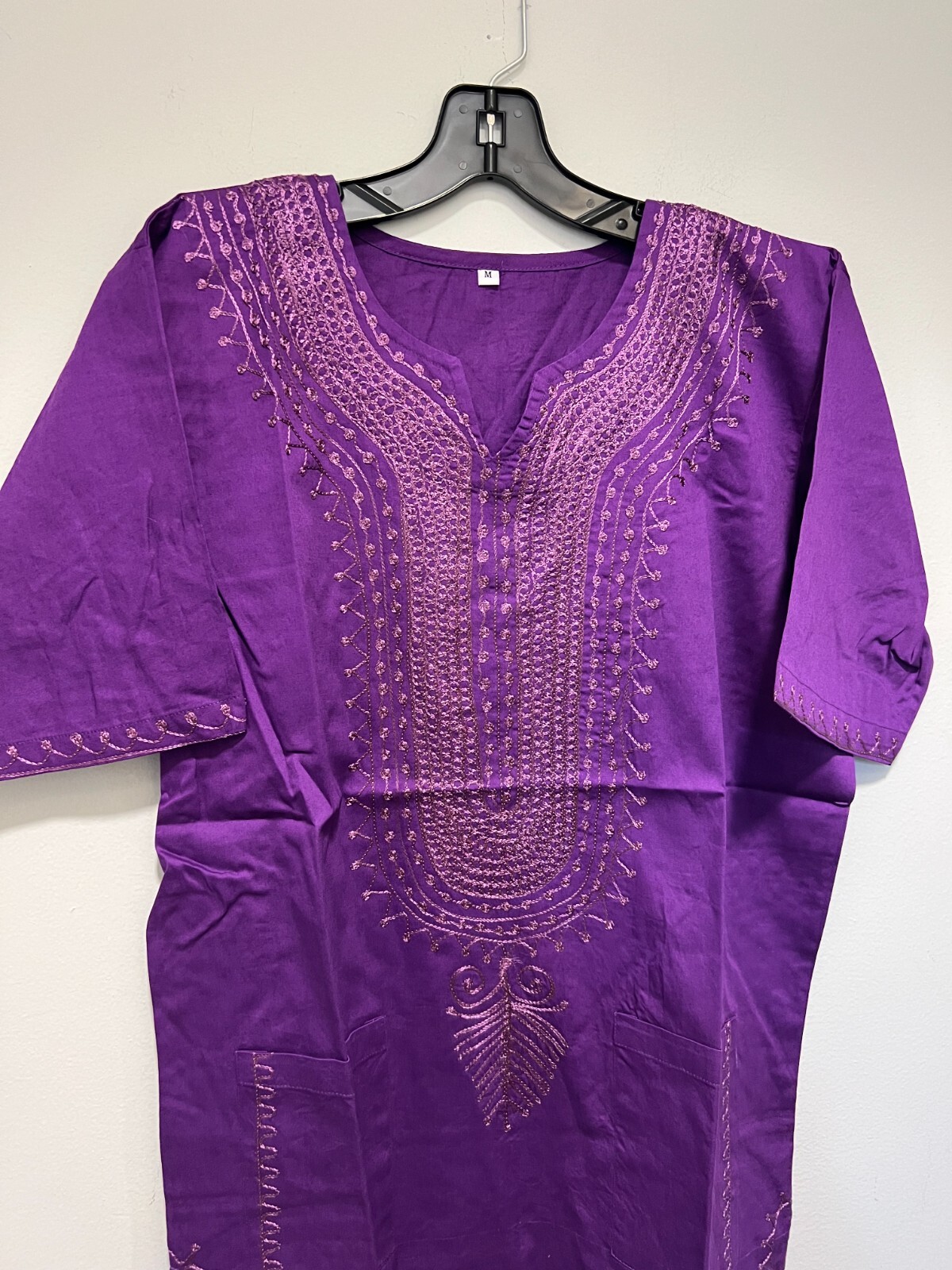 African clothing for men-Dashiki M-7X Purple