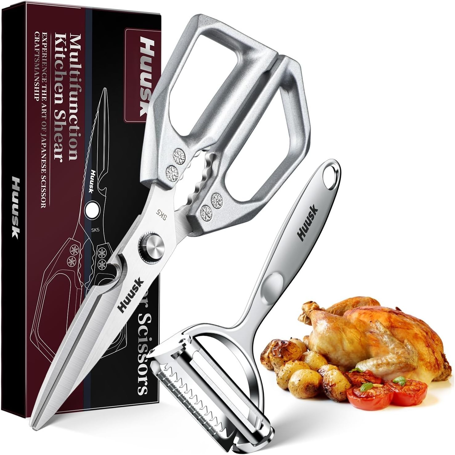 Japanese Kitchen Shears Heavy Duty Stainless Steel Scissors 15cm 23cm