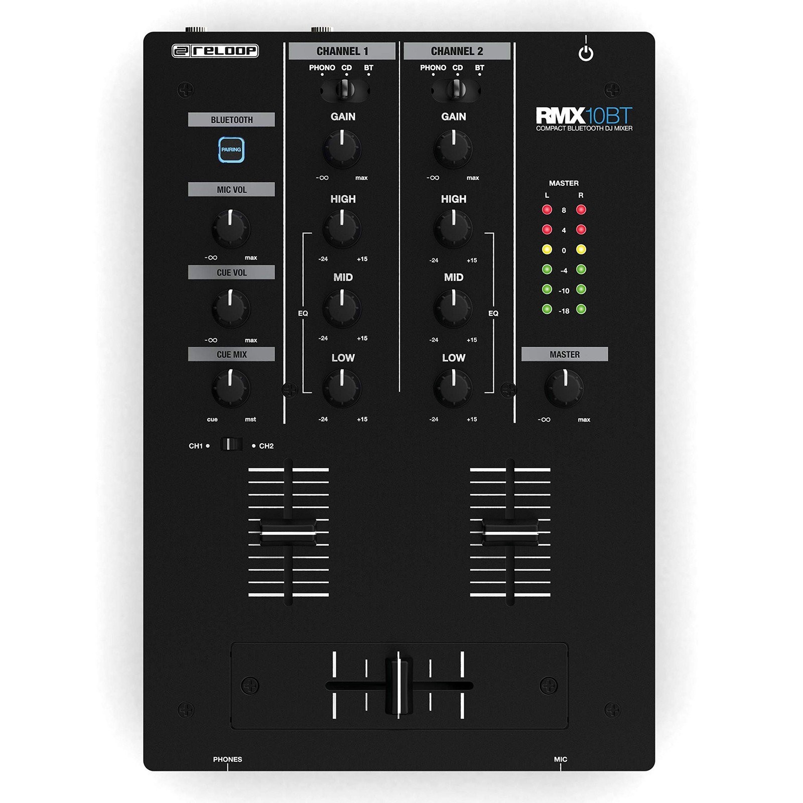 Reloop Compact Bluetooth DJ Mixer (AMS-RMX-10BT)