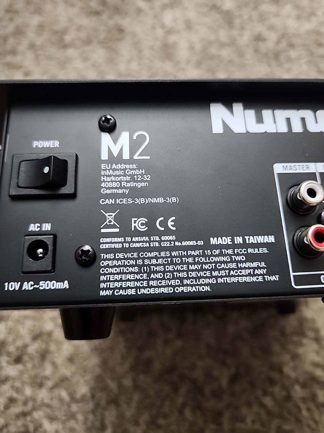 Numark M2 Scratch Mixer 2-channel DJ Mixer | Device Only
