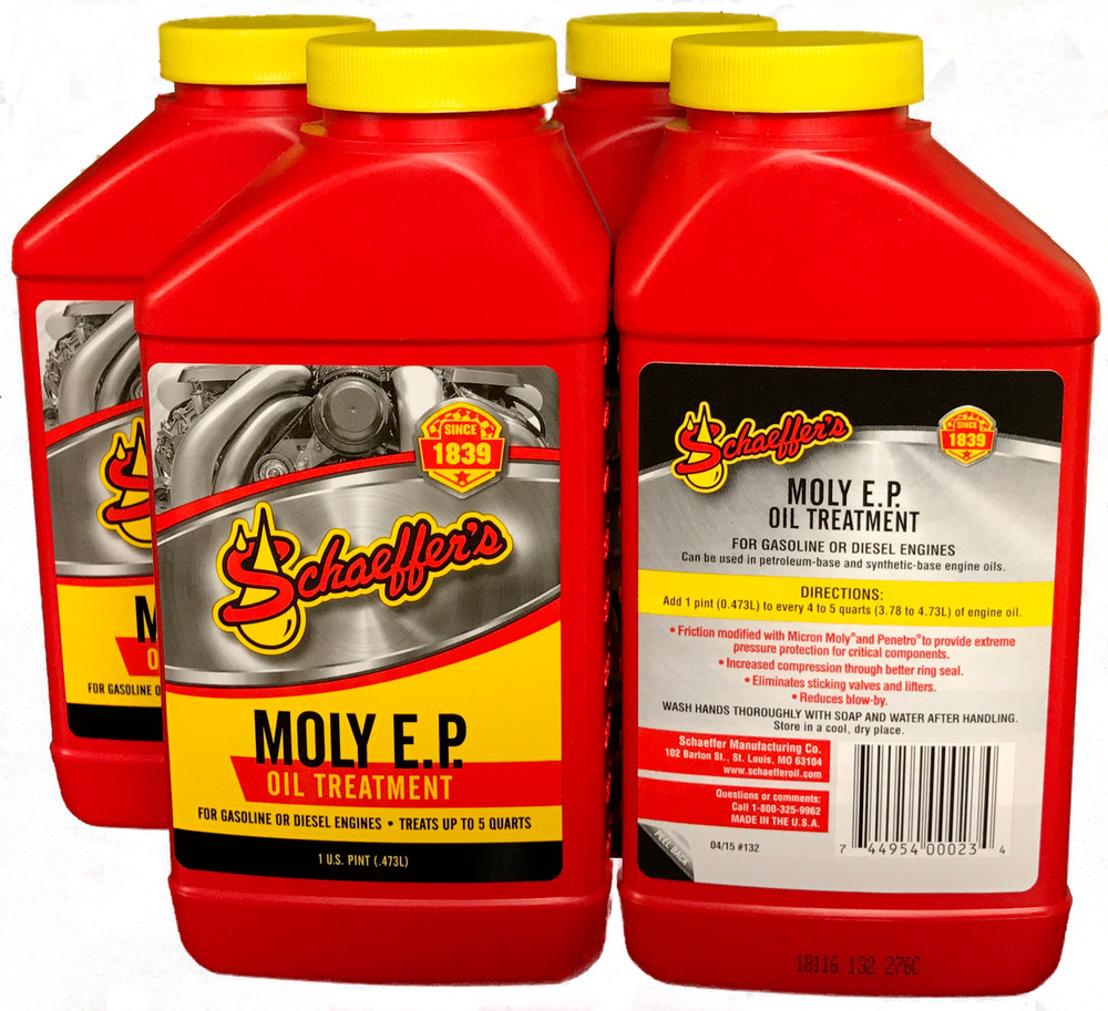 Schaeffer’s Moly EP Oil Treatment 4 Pack Pint Size #132