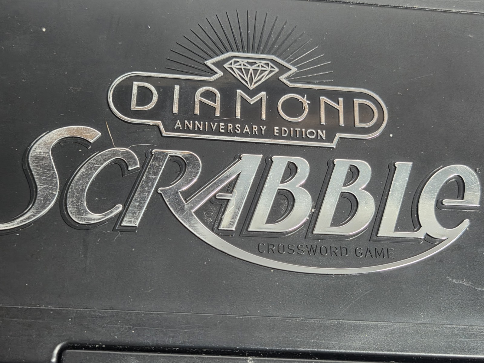 Scrabble Diamond Anniversary Edition Folding Travel Case 100% Complete Game
