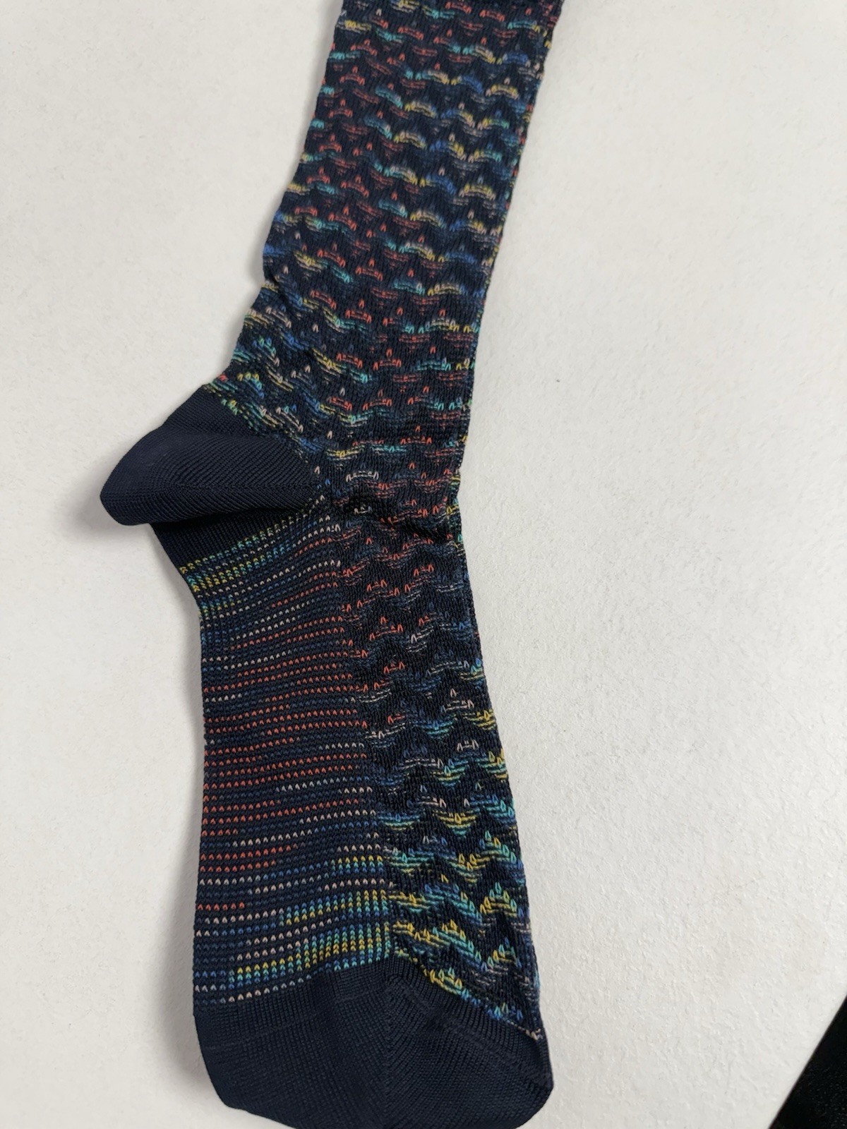 MISSONI Long Patterned Socks Size Medium GENUINE #S5